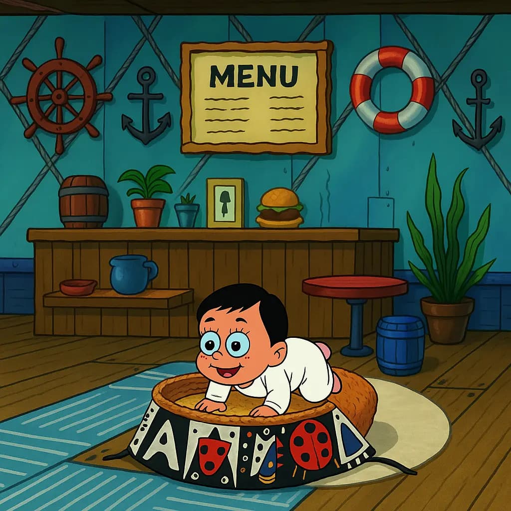 Photo converted to SpongeBob SquarePants style