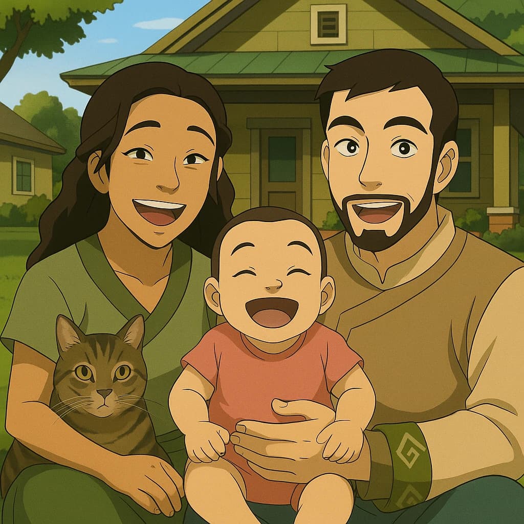 Photo converted to Avatar: The Last Airbender style