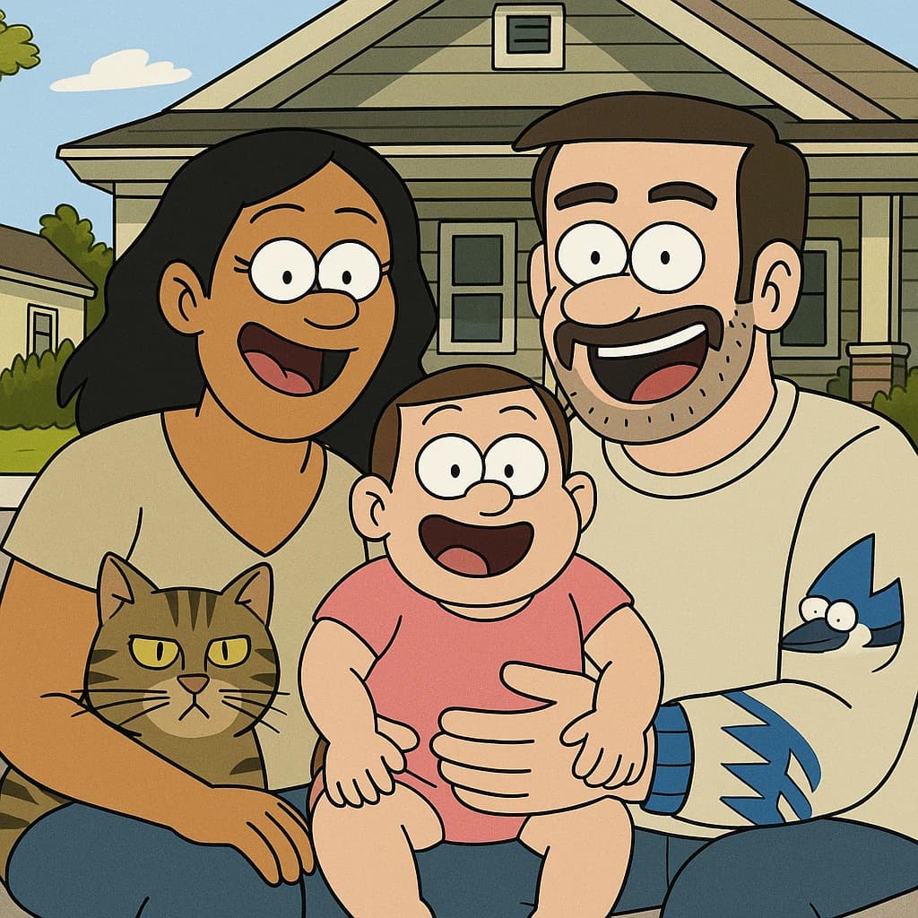 Photo converted to Regular Show style