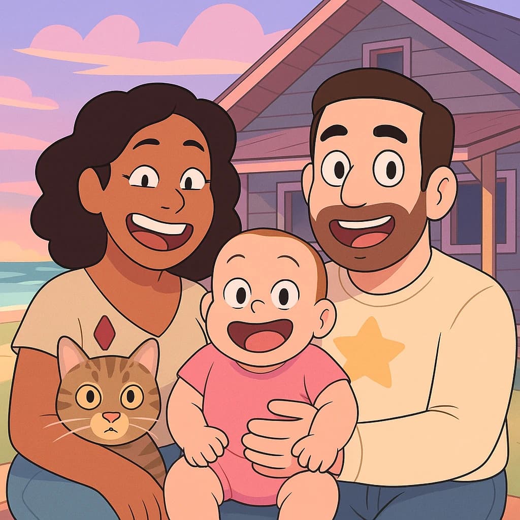 Photo converted to Steven Universe style