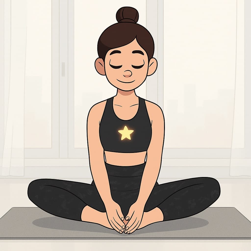 girl-yoga photo transformed into Steven Universe AI artwork - steven universe style generator