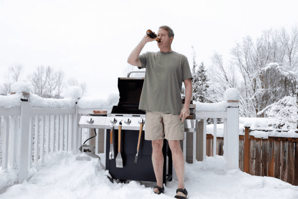 Original guy-beer photo before Scooby-Doo AI transformation