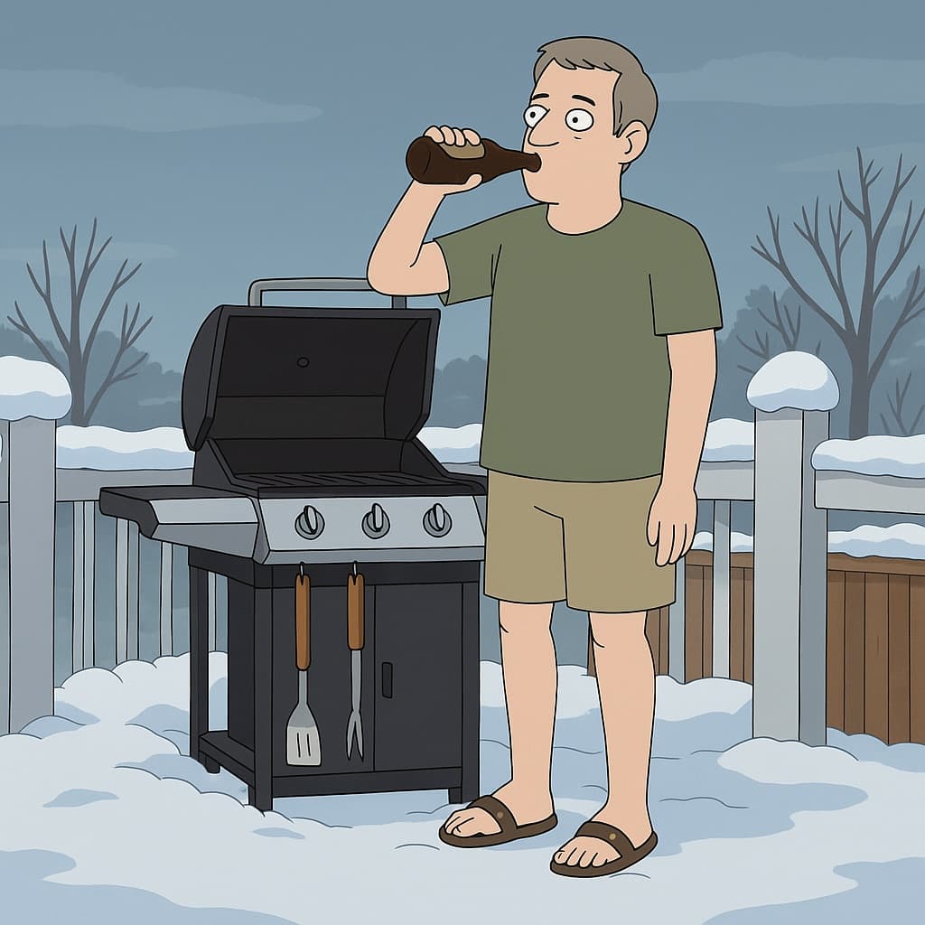 guy-beer photo transformed into BoJack Horseman AI artwork - bojack horseman style generator