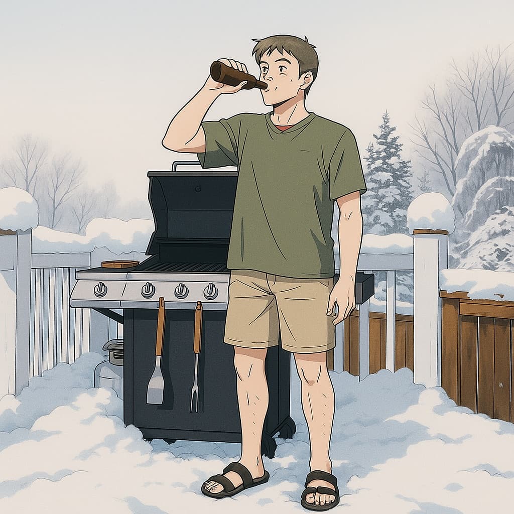 guy-beer photo transformed into Neon Genesis Evangelion AI artwork - neon genesis evangelion style generator