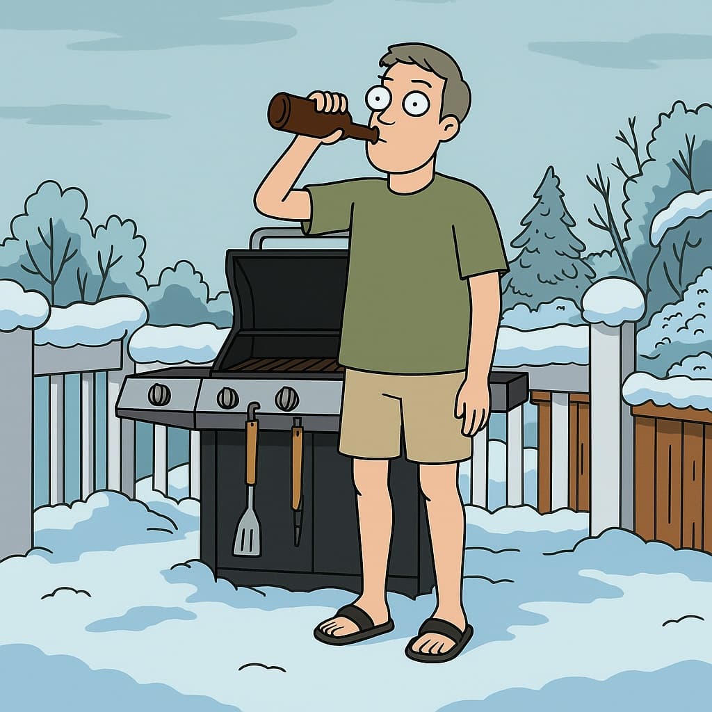 guy-beer photo transformed into Rick and Morty AI artwork - rick and morty style generator