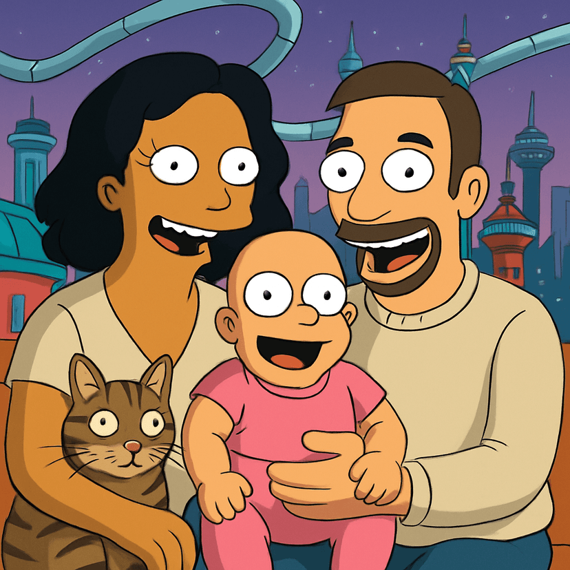 Futurama style example