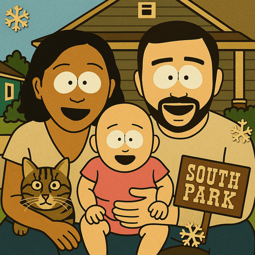 South Park style example