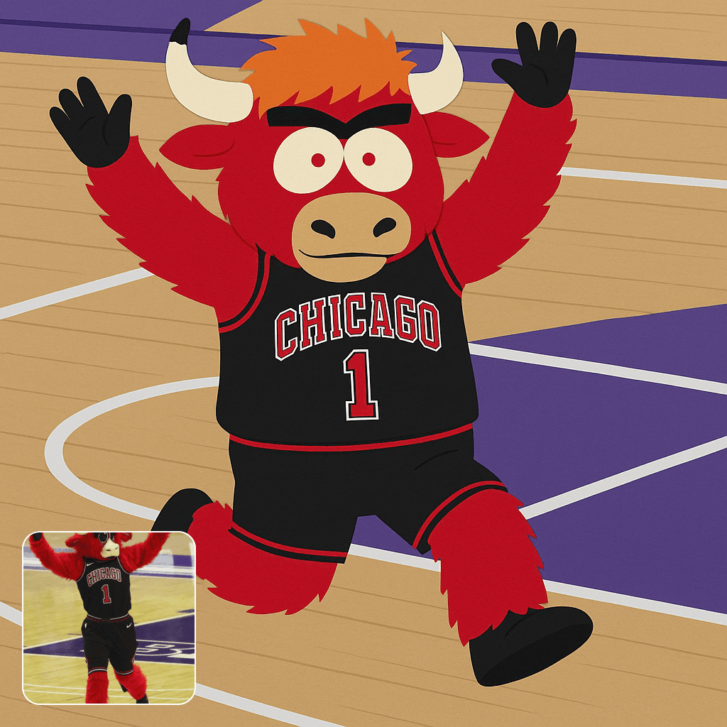 AI cartoon character transformation example