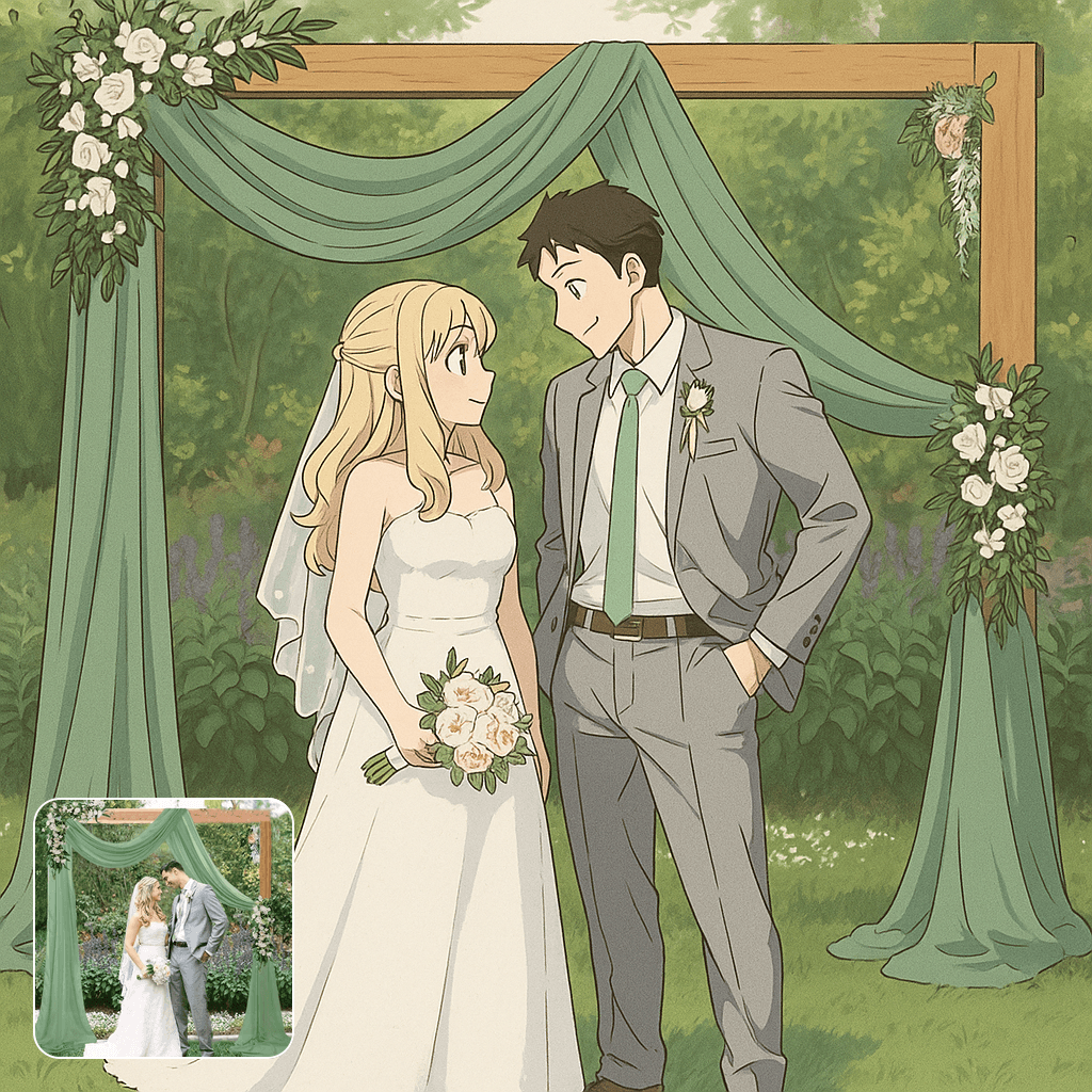 AI cartoon converter showcase