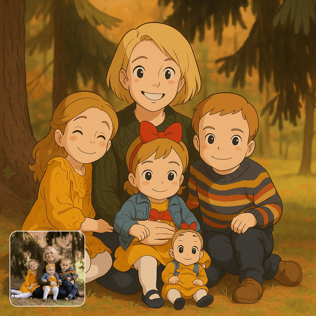 AI anime style generator result