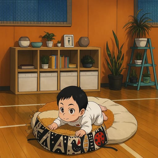 baby-floor photo transformed into Haikyuu!! AI artwork - haikyuu!! style generator