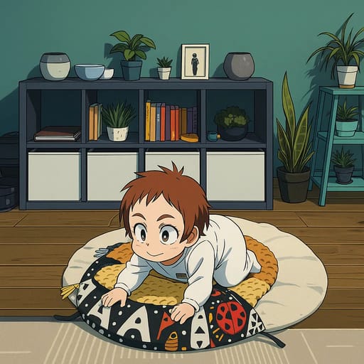 baby-floor photo transformed into My Hero Academia AI artwork - my hero academia style generator