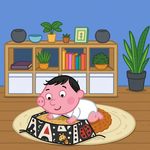 baby-floor photo transformed into Peppa Pig AI artwork - peppa pig style generator