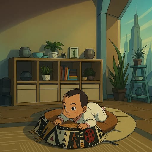 baby-floor photo transformed into Star Wars: The Clone Wars AI artwork - star wars: the clone wars style generator