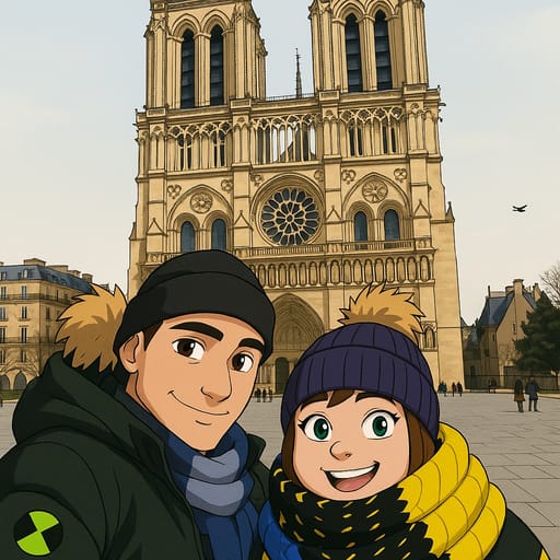 couple-notradome photo transformed into Ben 10 AI artwork - ben 10 style generator