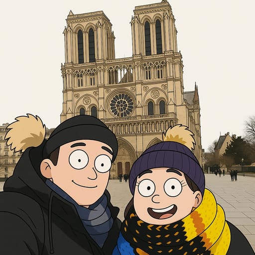 couple-notradome photo transformed into Rick and Morty AI artwork - rick and morty style generator