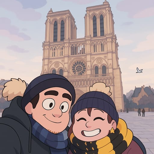 couple-notradome photo transformed into Steven Universe AI artwork - steven universe style generator