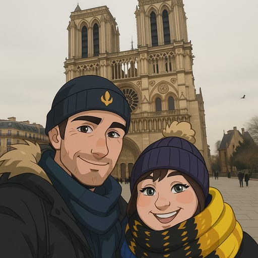 couple-notradome photo transformed into The Dragon Prince AI artwork - the dragon prince style generator