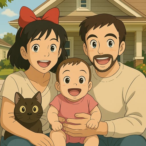 Ghibli AI anime style image