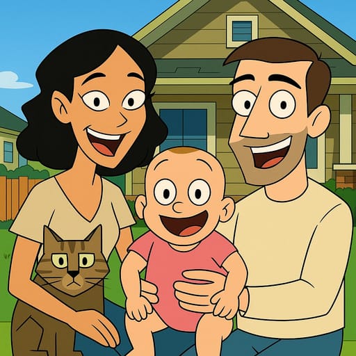 Phineas and Ferb AI anime style image