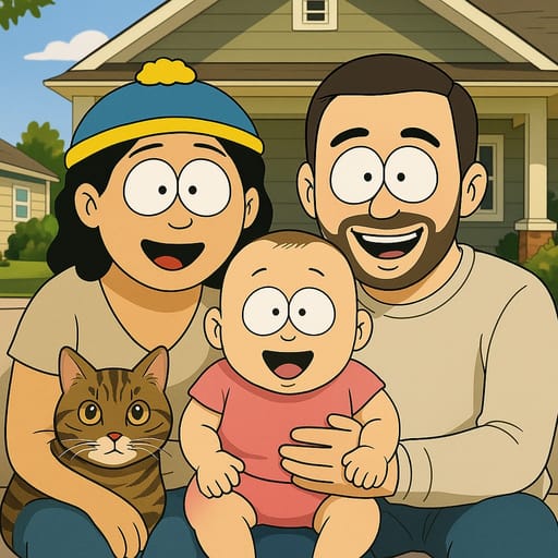 South Park AI anime style image