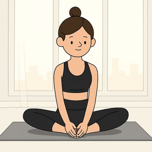 girl-yoga photo transformed into Adventure Time AI artwork - adventure time style generator