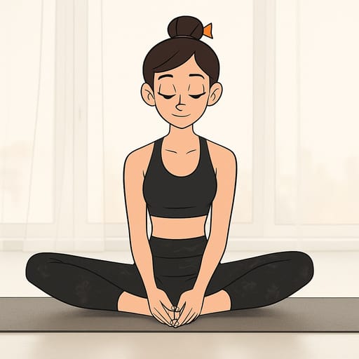 girl-yoga photo transformed into Phineas and Ferb AI artwork - phineas and ferb style generator