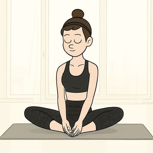 girl-yoga photo transformed into Regular Show AI artwork - regular show style generator