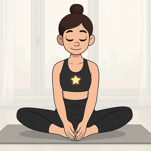 girl-yoga photo transformed into Steven Universe AI artwork - steven universe style generator