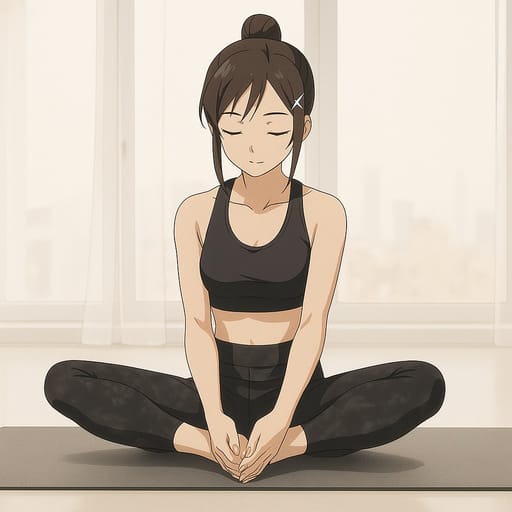 girl-yoga photo transformed into Sword Art Online AI artwork - sword art online style generator