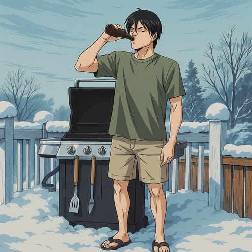 guy-beer photo transformed into Bleach AI artwork - bleach style generator