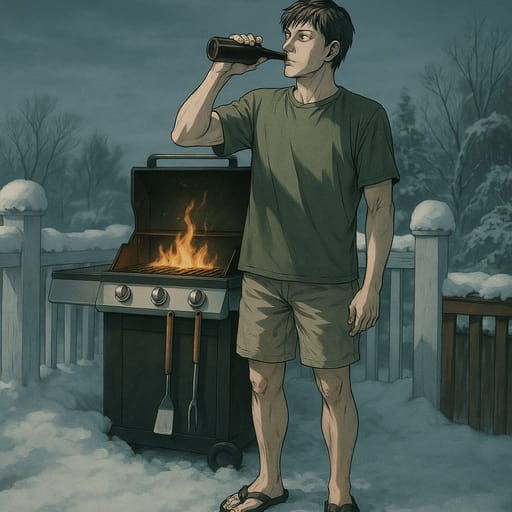 guy-beer photo transformed into Death Note AI artwork - death note style generator