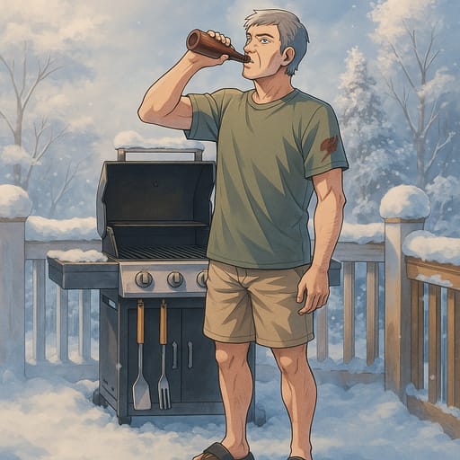 guy-beer photo transformed into Fairy Tail AI artwork - fairy tail style generator