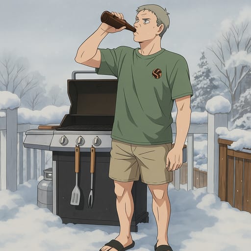 guy-beer photo transformed into Haikyuu!! AI artwork - haikyuu!! style generator
