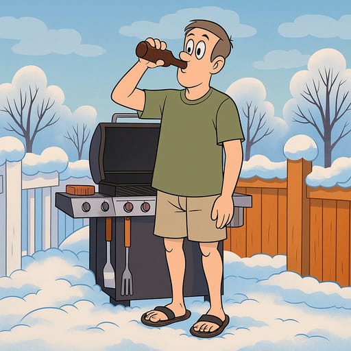 guy-beer photo transformed into Looney Tunes AI artwork - looney tunes style generator