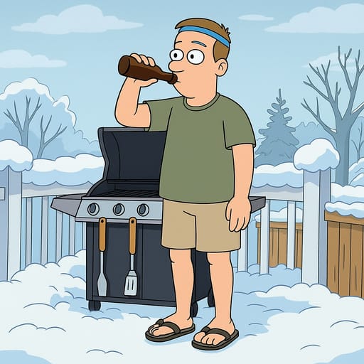 guy-beer photo transformed into Phineas and Ferb AI artwork - phineas and ferb style generator