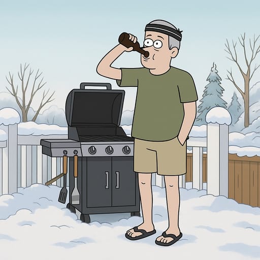 guy-beer photo transformed into Regular Show AI artwork - regular show style generator