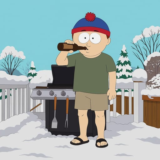 guy-beer photo transformed into South Park AI artwork - south park style generator