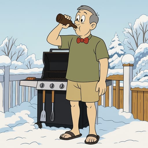 guy-beer photo transformed into Tom & Jerry AI artwork - tom & jerry style generator