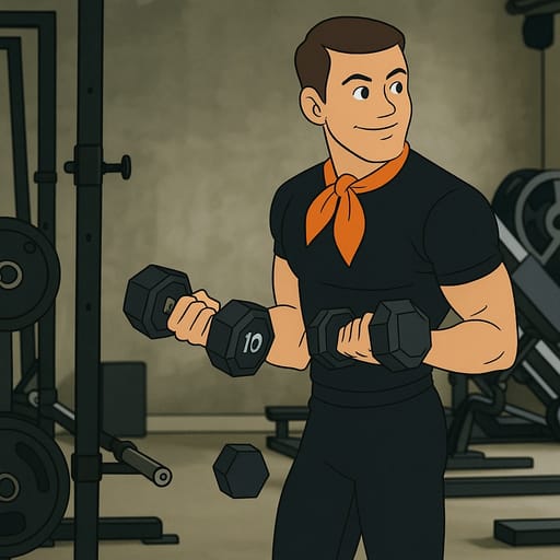guy-gym photo transformed into Scooby-Doo AI artwork - scooby-doo style generator