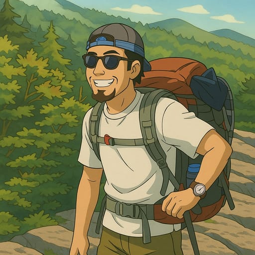 guy-hike photo transformed into Avatar The Last Airbender AI artwork - avatar the last airbender style generator