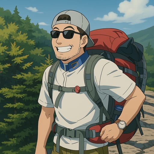 guy-hike photo transformed into Fullmetal Alchemist AI artwork - fullmetal alchemist style generator