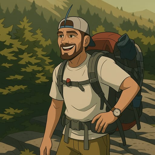 guy-hike photo transformed into Star Wars: The Clone Wars AI artwork - star wars: the clone wars style generator